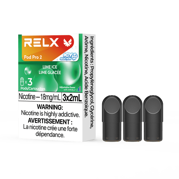 RELX Pod Pro 2 Beverage 18mg ml Lime Ice relx-vape-pod-pro-2-3-pod-pack-18mg-ml-relx-canada-beverage-18mg-ml-lime-ice-34558826414219