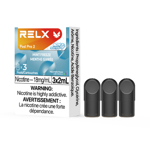 RELX Pod Pro 2 Mint 18mg ml Mint Freeze relx-vape-pod-pro-2-3-pod-pack-18mg-ml-relx-canada-mint-18mg-ml-mint-freeze-34558819369099