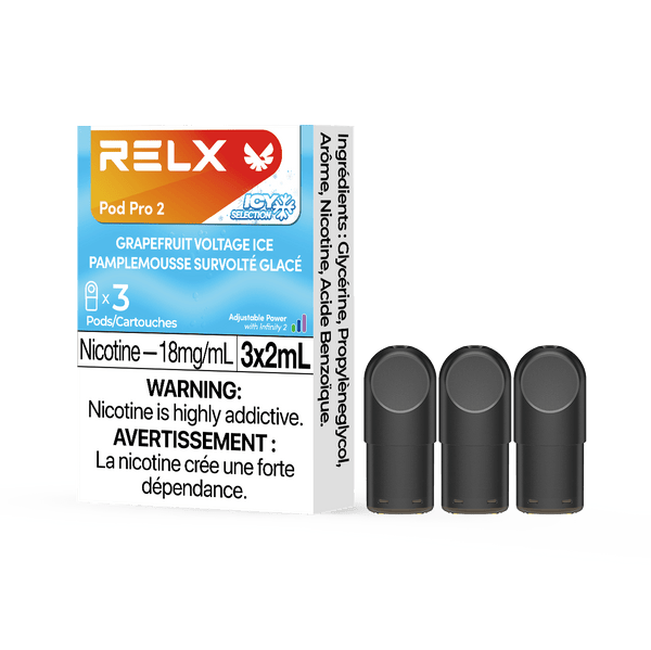 RELX Pod Pro 2 Beverage 18mg ml Grapefruit Voltage Ice relx-vape-pod-pro-2-3-pod-pack-18mg-ml-relx-canada-beverage-18mg-ml-grapefruit-voltage-ice-34558826217611
