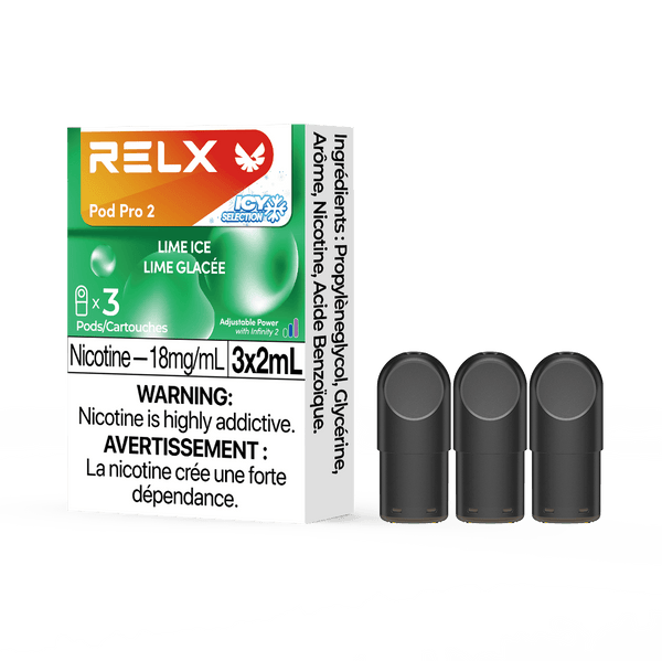 RELX Pod Pro 2 Beverage 18mg ml Lime Ice relx-vape-pod-pro-2-3-pod-pack-18mg-ml-relx-canada-beverage-18mg-ml-lime-ice-34558826414219
