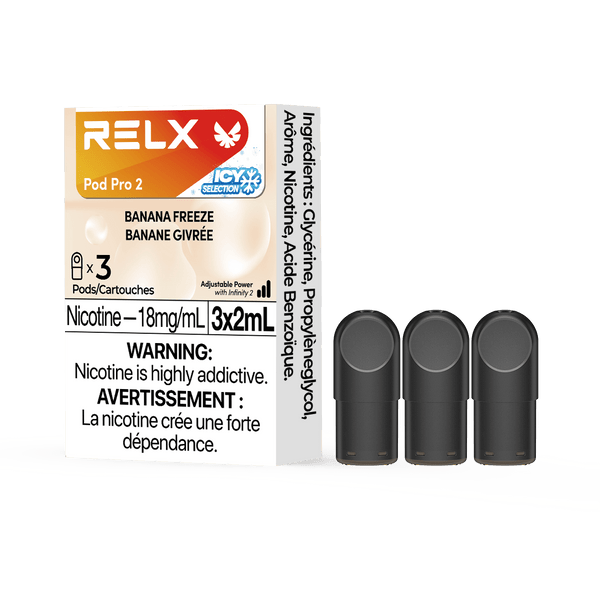 RELX Pod Pro 2 Dessert 18mg ml Banana Freeze relx-vape-pod-pro-2-3-pod-pack-18mg-ml-relx-canada-dessert-18mg-ml-banana-freeze-34793487630475
