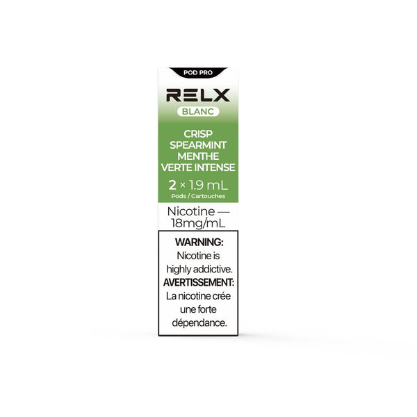 RELX Pod Pro (Autoship) 的副本 Mint 18mg ml Crisp Spearmint RELX-Canada
