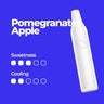 WAKA SLAM- 2ml - Sweeter / 700 puffs / Pomegranate Apple